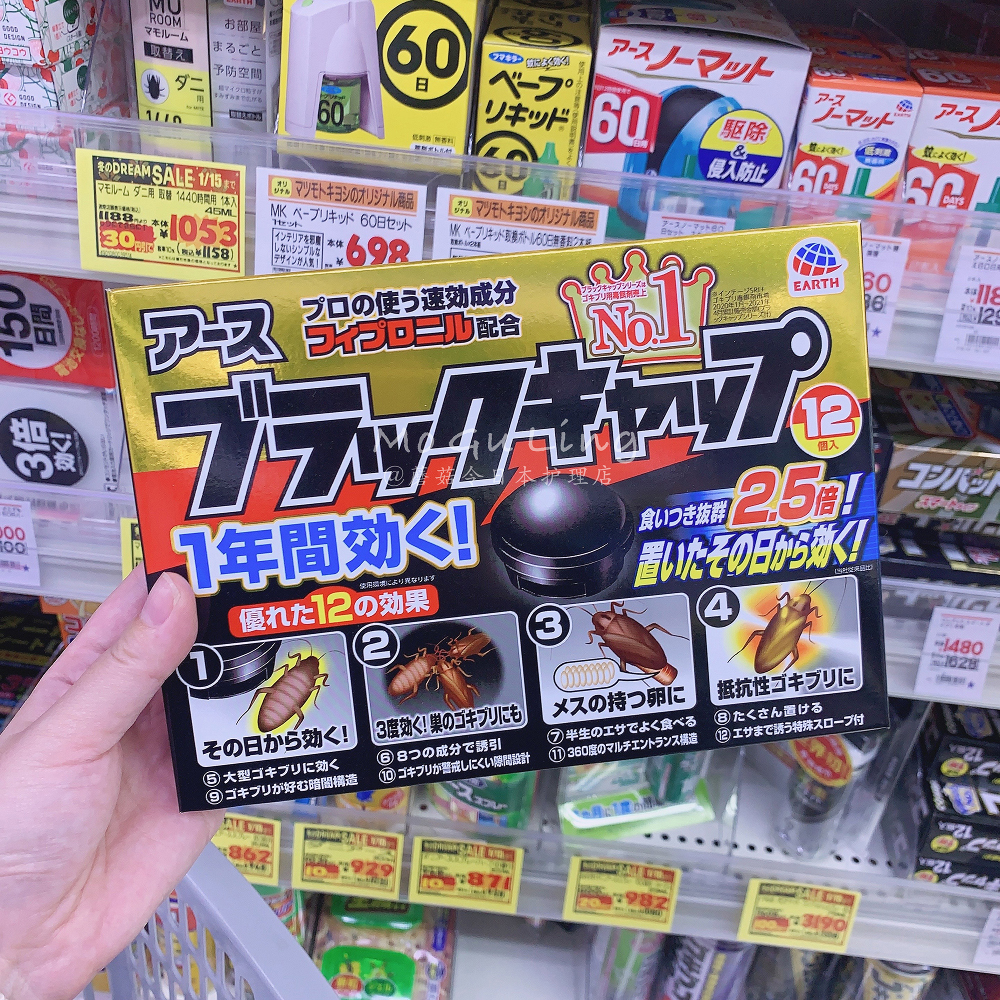日本安速克星小黑帽蟑螂屋药神：家中必备的蟑螂克星！