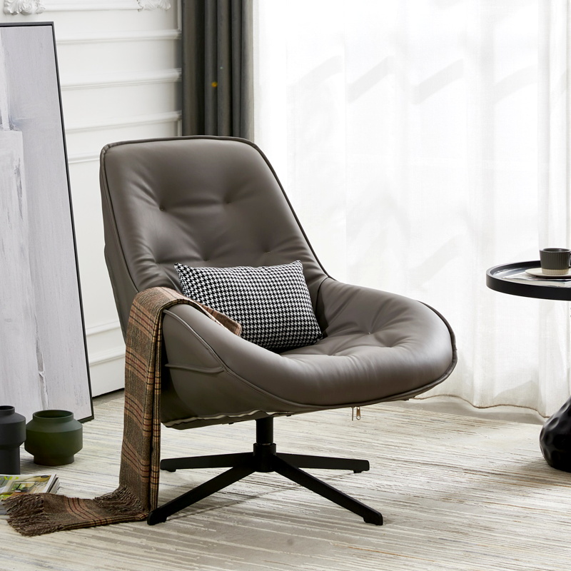 北欧设计师单人旋转懒人客厅沙发椅