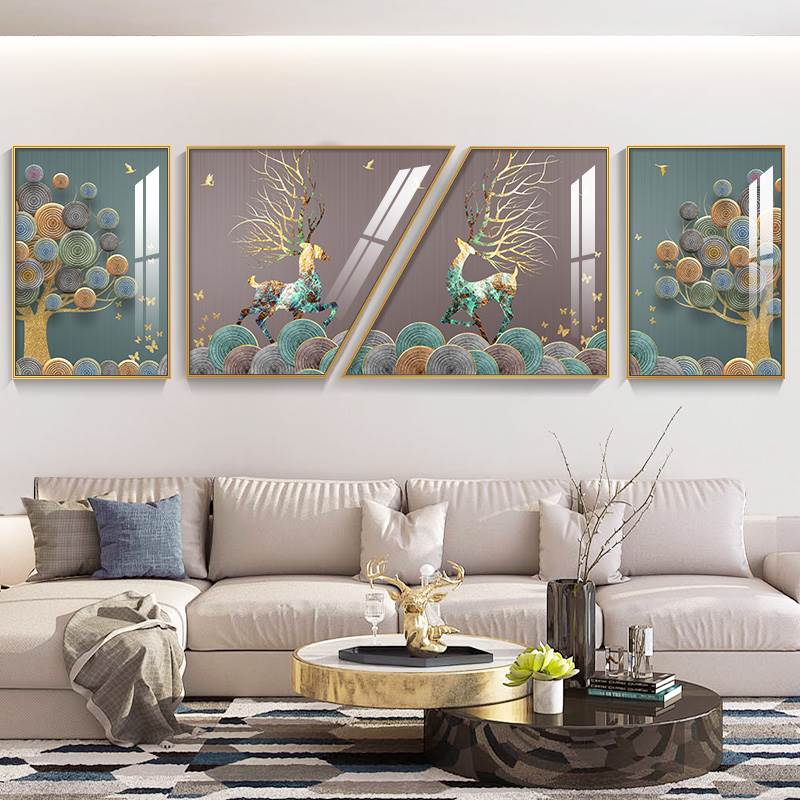 美式客厅高档挂画，让你的家更有格调
