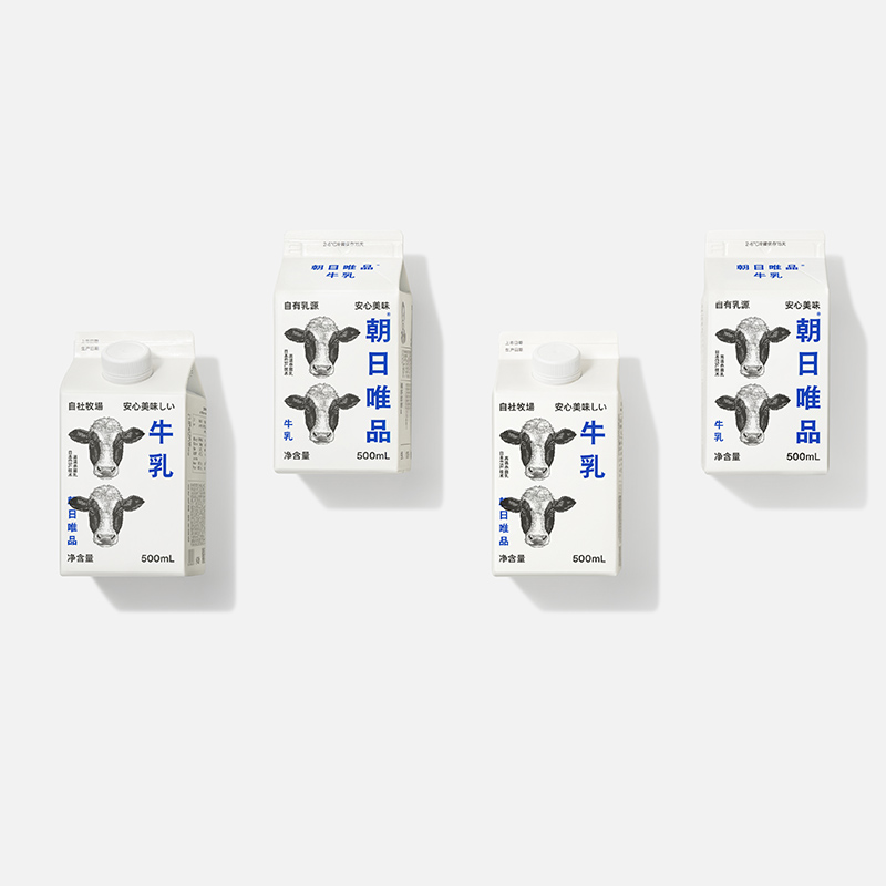 朝日唯品牛乳500ml*4盒装鲜奶