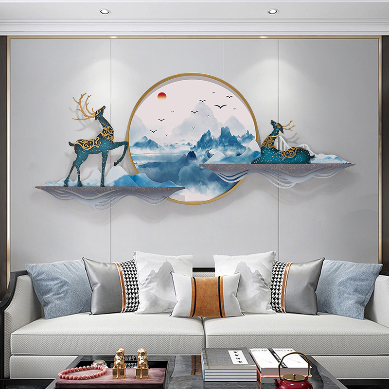 现代简约沙发背景墙轻奢客厅装饰画