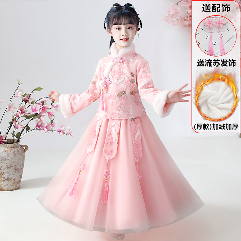 女童唐装棉袄超仙中国风儿童汉服